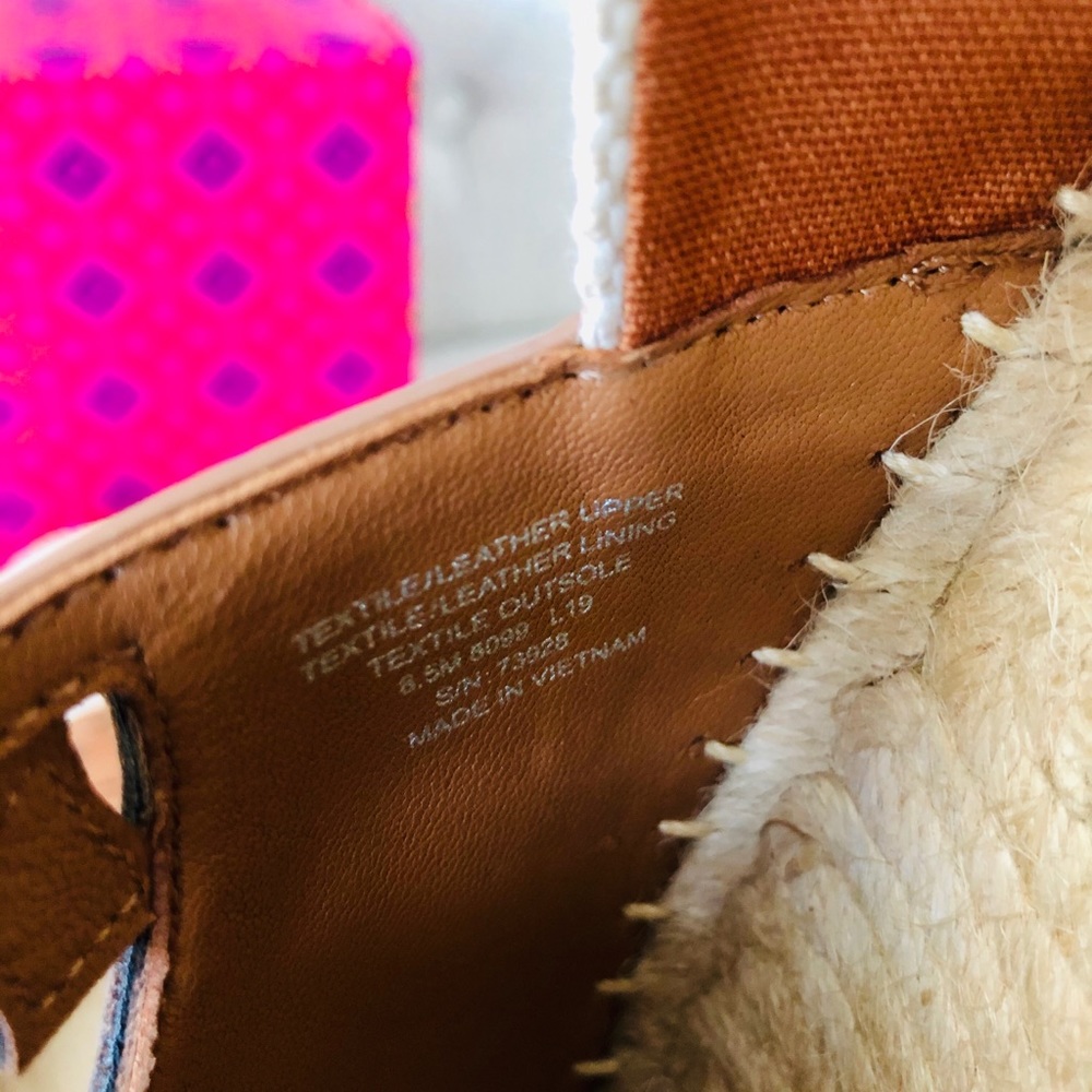 ❌SOLD❌Tory Burch Natural Sidney Espadrille Shoes - Picture 3 of 8
